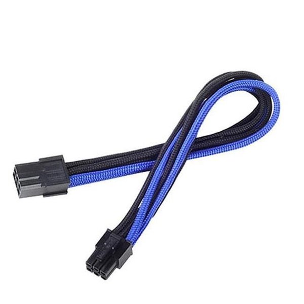Dynamicfunction 6 Pin 250 mm Power Cable Extender - Black with Blue DY944583